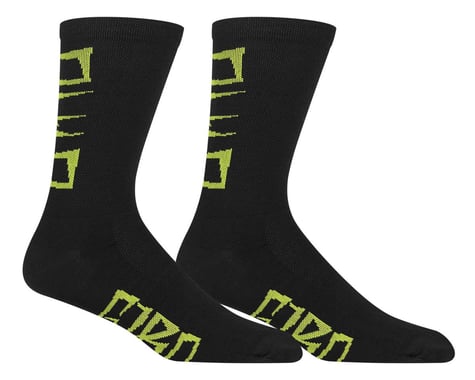 Giro Seasonal Merino Wool Socks (Lime Breakdown) (XL)
