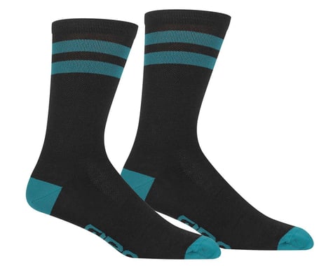 Giro Winter Merino Wool Socks (Black/Harbor Blue) (S)