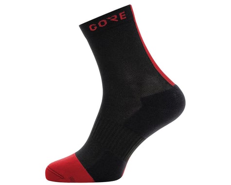 Gore Wear M Mid Socks (Black/Red)