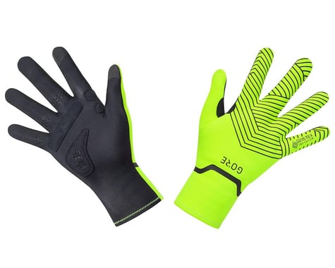 Gore Wear C3 Gore-Tex Infinium Stretch Mid Gloves (Neon Yellow/Black) (M)