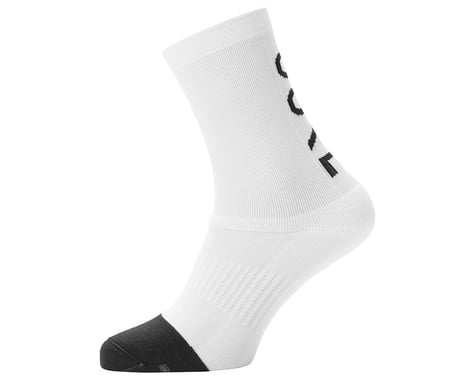Gore Wear M Mid Brand Socks (White/Black)