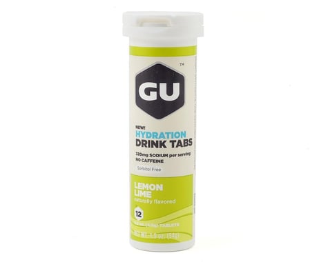 GU Hydration Drink Tablets (Lemon Lime) (8 Tubes)