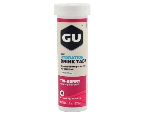 GU Hydration Drink Tablets (Tri Berry) (8 Tubes)