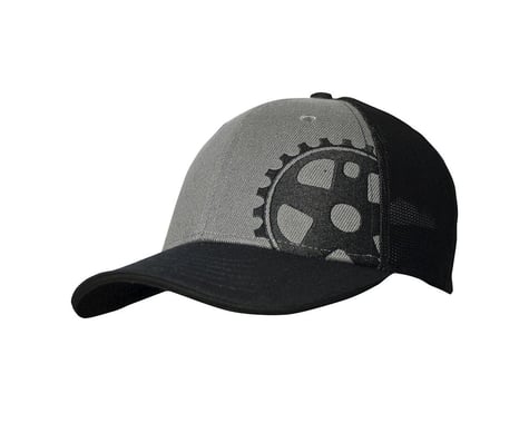 Headsweats Graphite Wool Crank 5-Panel Snapback Trucker Hat (Black/Grey)