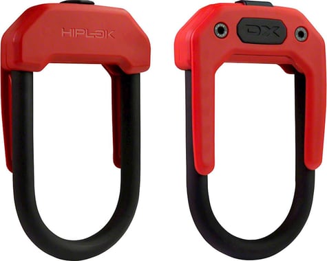 Hiplok DX Wearable Hardened Steel Shackle U-Lock (Red) (14mm)