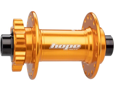 Hope Pro 4 Front Disc Hub (Orange) (32H) (15mm Boost Axle)