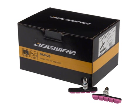 Jagwire Mountain Sport V-Brake Pads (Pink) (25 Pairs)
