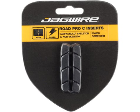 Jagwire Road Pro C Brake Pad Inserts Campagnolo Friction Fit (Black)