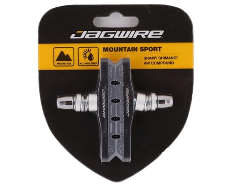 Jagwire Mountain Sport V-Brake Pads (Grey) (1 Pair)