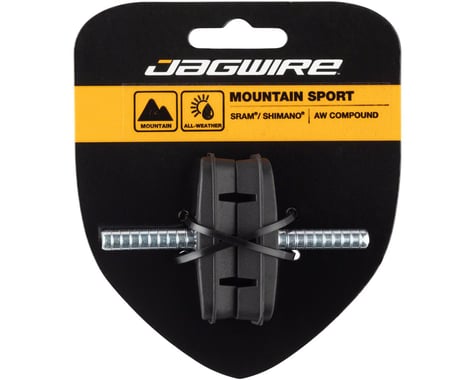 Jagwire Mountain Sport Cantilever Brake Pads (Black) (1 Pair) (53mm Pad)