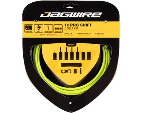 Jagwire 1x Pro Shift Kit (Organic Green) (For Shimano/SRAM) (Mountain & Road) (1.1mm) (2800mm)