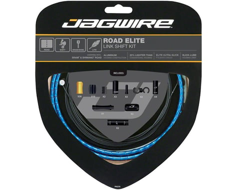 Jagwire Road Elite Link Shift Cable Kit SRAM/Shimano with Ultra-Slick Uncoated C