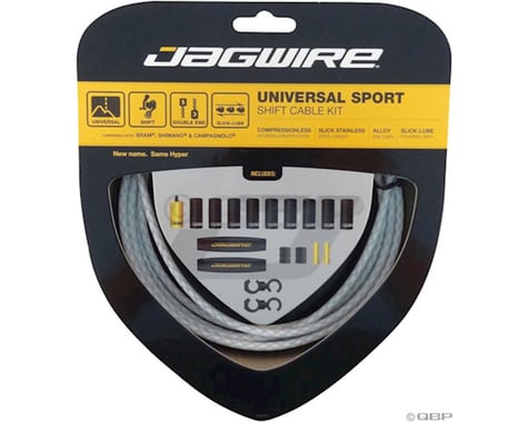 Jagwire Universal Sport Shift Cable Kit, Braided White