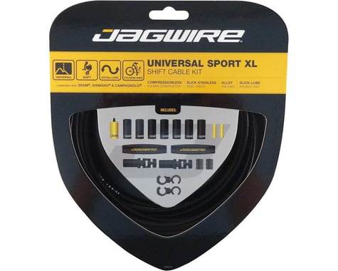 Jagwire Universal Sport Shift XL Cable Kit,  Black