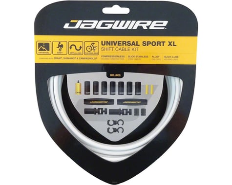 Jagwire Universal Sport Shift XL Cable Kit, White