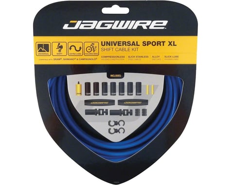 Jagwire Universal Sport Shift XL Cable Kit, Blue