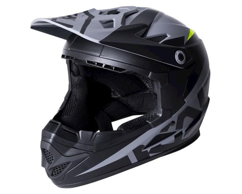 Kali Zoka Helmet (Dual Solid Matte Black/Lime) (S)