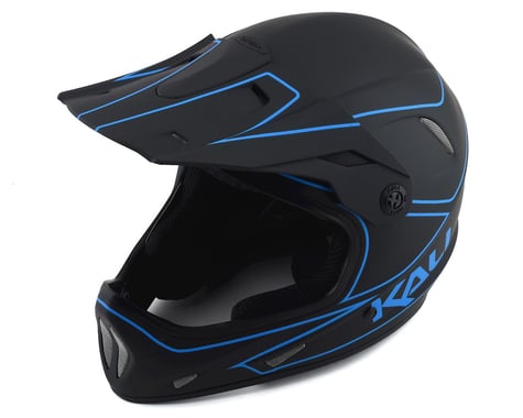 Kali Alpine Rage Full Face Helmet (Matte Black/Blue)