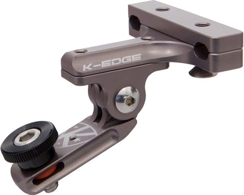 K-Edge GO BIG Pro Saddle Rail Universal (0.25"x20) Camera Mount, Gun Metal
