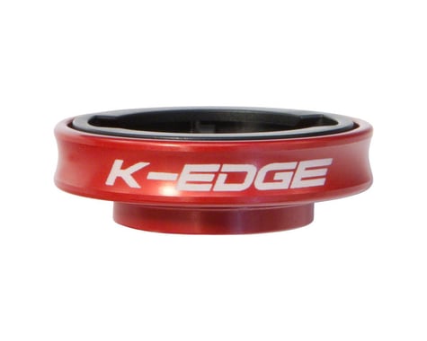 K-Edge Gravity Stem Cap Mount for Garmin Devices (Red)