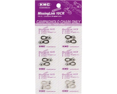 KMC Missing Link 10CR for Campagnolo Chains (Silver) (10 Speed) (6)
