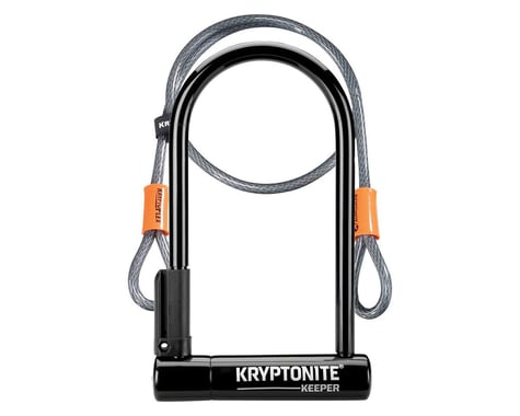 Kryptonite Keeper Standard U-Lock w/ 4' Flex Cable (8 x 4")