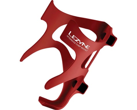 Lezyne CNC Alloy Cage w/ Pump Mount (Gloss Red)