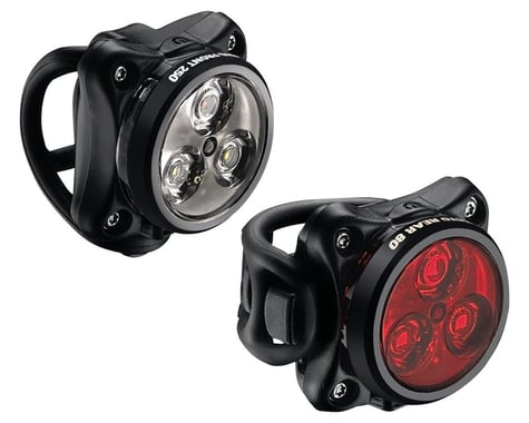 Lezyne Zecto Drive Rechargeable Headlight & Tail Light Set (Black)
