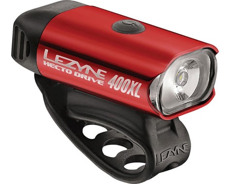 Lezyne Hecto Drive 400XL Headlight (Gloss Red)