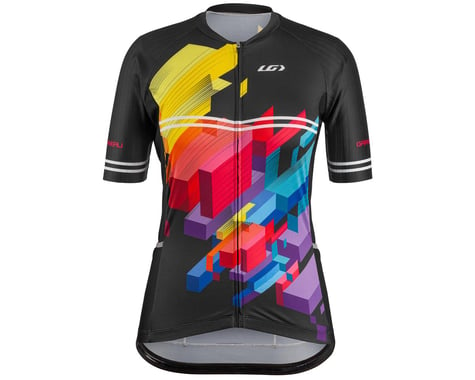 Louis Garneau Women's District 2 Short Sleeve Jersey (Black Multi)