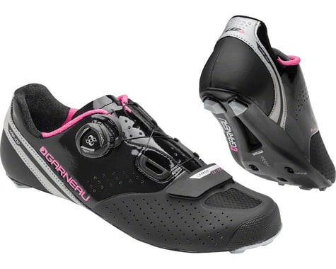 Louis Garneau Women's Carbon Ls-100 II Shoes (Black/Pink)