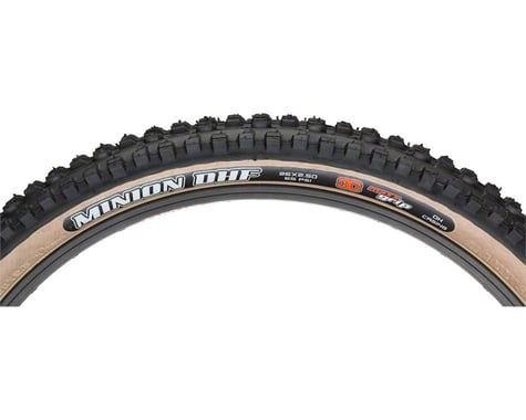 Maxxis Minion DHF MaxxGrip MTB Tire (Skinwall) (26 x 2.50)