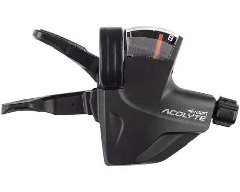 Microshift Acolyte Quick Trigger Pro Shifter w/Gear Indicator (Black) (Right) (1 x 8 Speed)