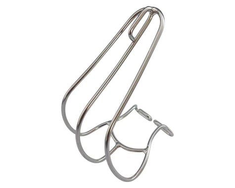 MKS Stainless Steel Cage Toe Clips (Silver) (Pair) (L)