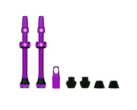 Muc-Off V2 Tubeless Presta Valves (Purple) (Pair) (80mm)