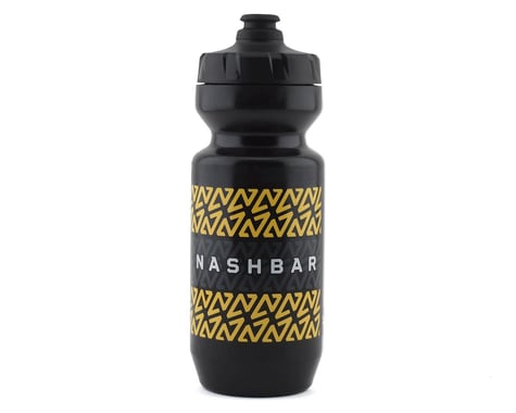 Nashbar Water Bottle w/ MoFlo Lid (Stripe) (22oz)