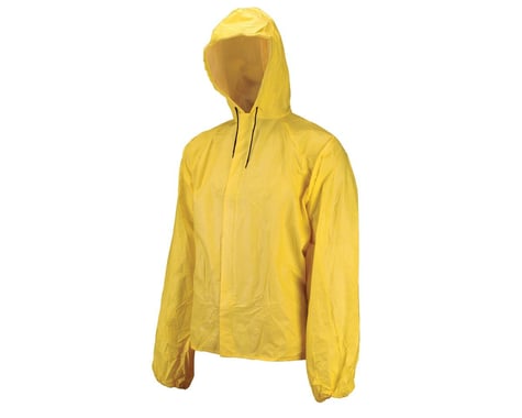 O2 Rainwear Hooded Rain Jacket w/ Drop Tail (Yellow) (M)
