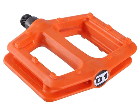 Octane One Nylon Platform Pedals (Orange)