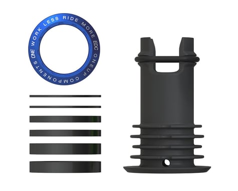 OneUp Components EDC Threaded Top Cap (Dark Blue) (1 1/8") (Alloy)