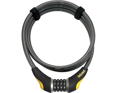 Onguard Akita Resettable Combo Cable Lock (Grey/Yellow) (6' x 12mm)