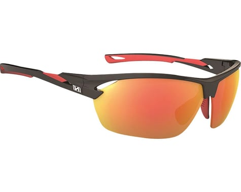 Optic Nerve Tach Sunglasses w/ Smoke Copper Lens (Matte Black/Red)