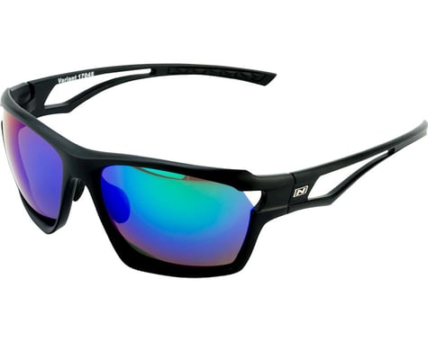 Optic Nerve Variant Sunglasses (Matte Black) (Smoke Green Mirror Lens)