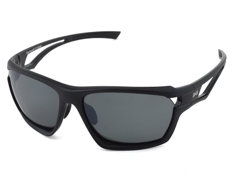 Optic Nerve Variant Polarized Sunglasses (Two Tone Black) (Polarized Smoke Lens)