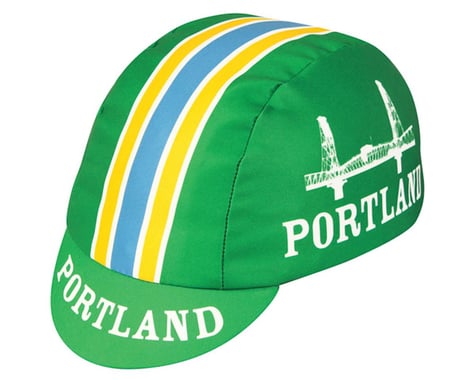 Pace Sportswear Portland Cycling Cap (Green/White/Yellow)