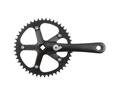 Pake Track Cranks (Black) (Single Speed) (JIS Square Taper) (170mm) (46T)