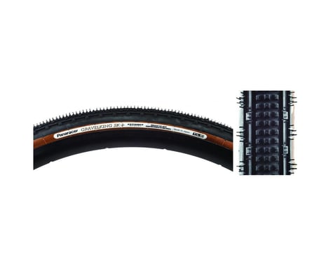 Panaracer Gravelking SK+ Tubeless Gravel Tire (Black/Brown) (700c) (32mm)