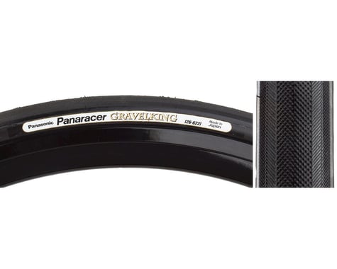 Panaracer Gravelking Slick Tubeless Gravel Tire (Black) (700c) (35mm)