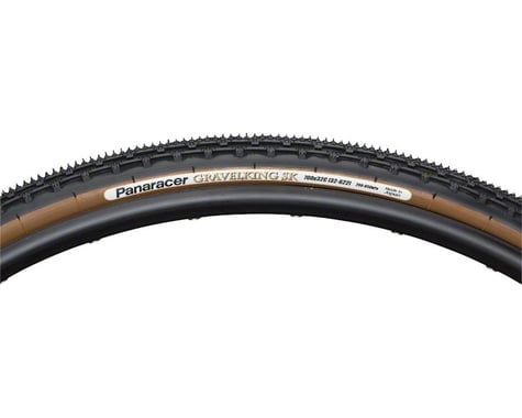 Panaracer Gravelking SK Tubeless Gravel Tire (Black/Brown) (700c) (38mm)
