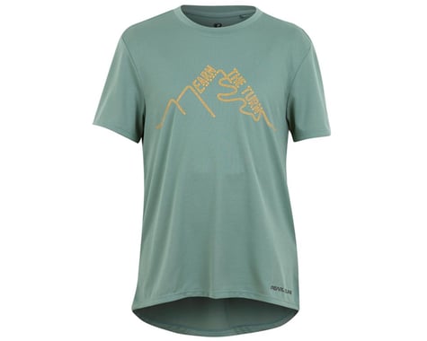 Pearl Izumi Jr Summit Short Sleeve Jersey (Pale Pine Earn The Turns) (Youth M)