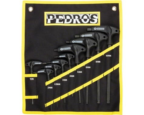 Pedro's Pro T/L Hex Wrench Set 9-Piece Metric Hex Wrench Set With Pouch